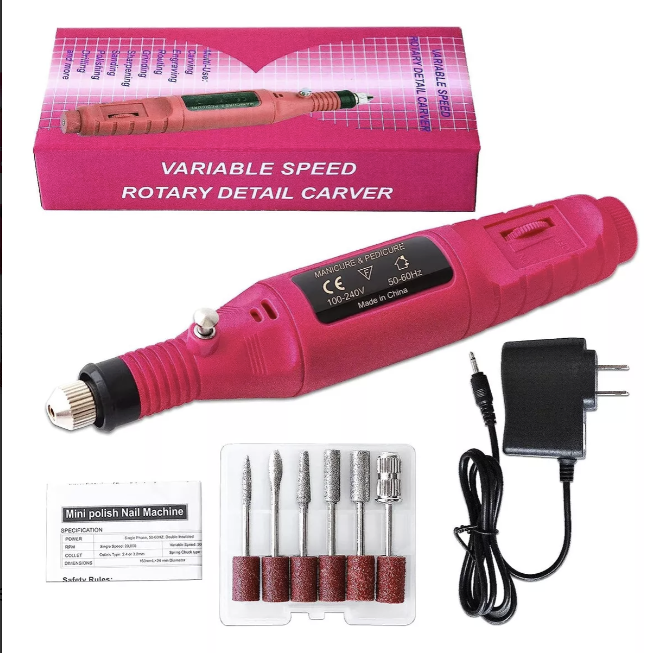 Miniatura 3 de Drill Pulidor Uñas Manicura Pedicura